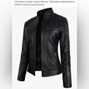 Women's Black Leather Jacket